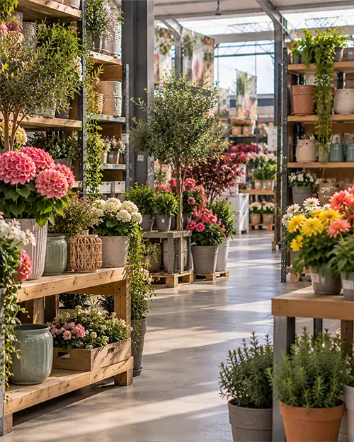 fiori e piante artificiali per garden center
